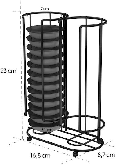 Xavax Стойка за капсули за 16 капсули Tassimo 23x23x23см