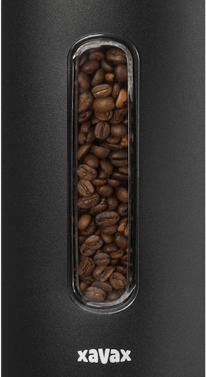 Xavax Box for Coffee Pasta Sugar with Lid Made of Black Stainless Steel 1300ml