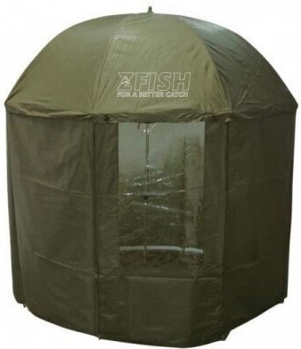 Zfish Royal Folding Beach Umbrella Diameter 2.5m Green