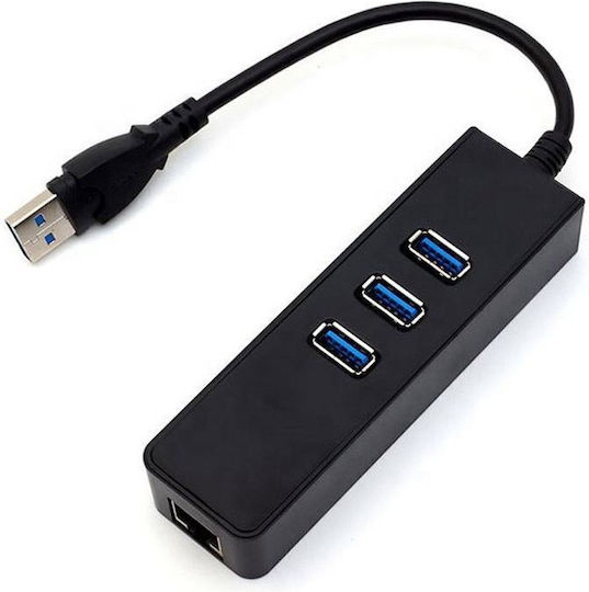 ATC Hub 3 Θυρών USB 2.0 με σύνδεση USB-A / Ethernet