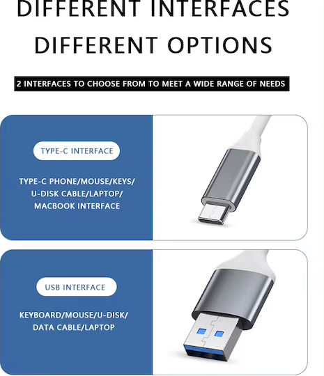 ATC Hub 4 Θυρών USB 2.0 με σύνδεση USB-C Γκρι