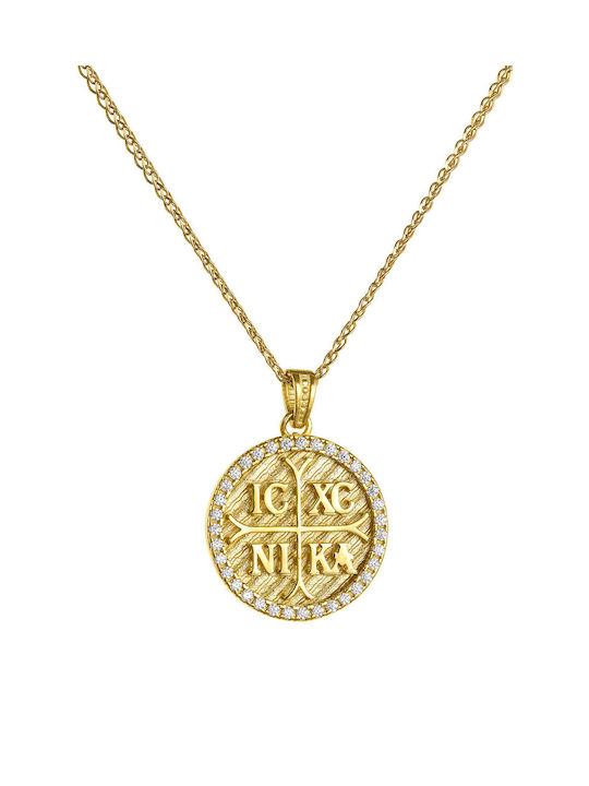 Kritsimis Charm Talisman Constantine for Photography from Gold 14K