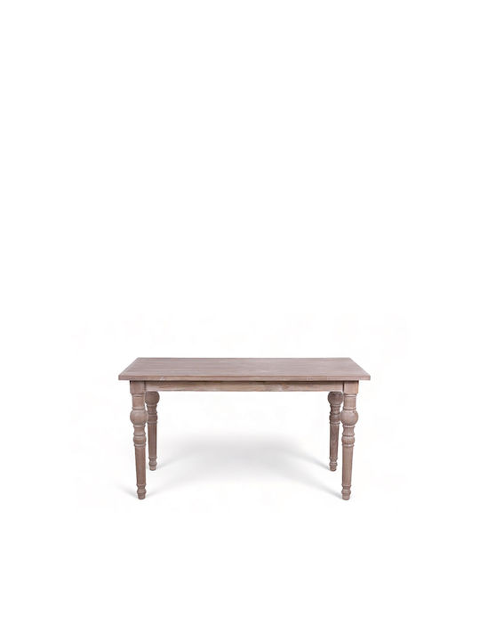 Masă Sala de mese Whitewashed 160x80x76buc