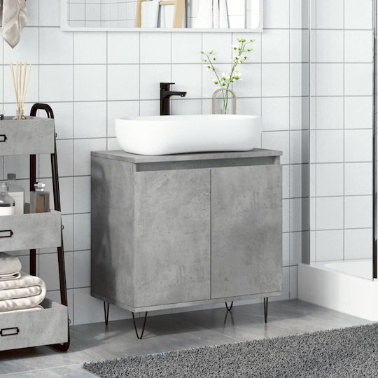 vidaXL Bench without sink L58xW33xH60cm Grey