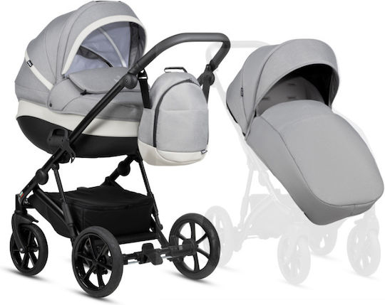 Buba Zaza 2 Бебешка количка 2 в 1 Warm Grey
