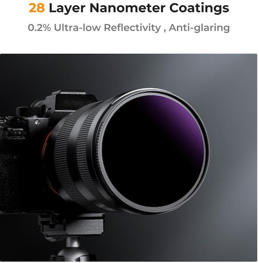 K&F Concept Nano-x Filter Clear 58mm for Camera Lenses