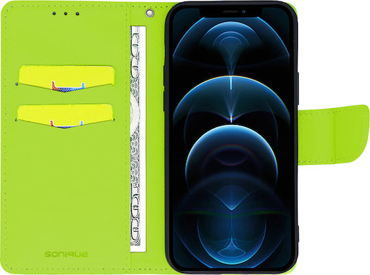 Sonique Trend Wallet Case for Xiaomi Poco X6 Pro 5G Dark Blue Lime