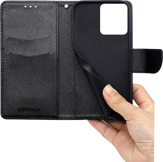 Sonique Trend Wallet Case for Motorola Edge 30 Neo 5G Black