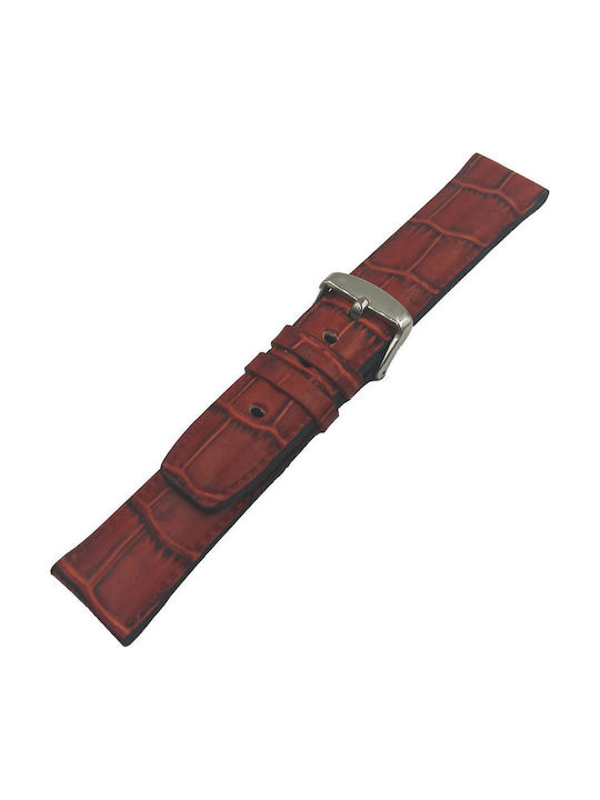 ByLeather Δερμάτινο Λουράκι Πορτοκαλί 18mm