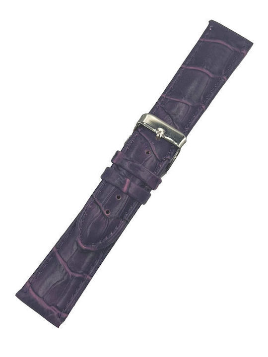 ByLeather Leather Strap Purple 20mm