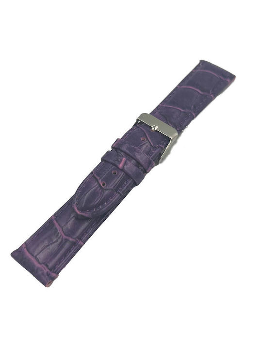 ByLeather Leather Strap Purple 20mm