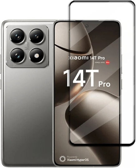 Μετριασμένο Γυαλί 3d Xiaomi 14t Pro Μαύρο Πλαίσιο