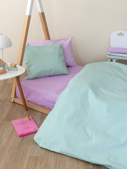 Palamaiki Totem Collection Baby Sheet Crib Cotton Fitted Mint Green 70x140cm