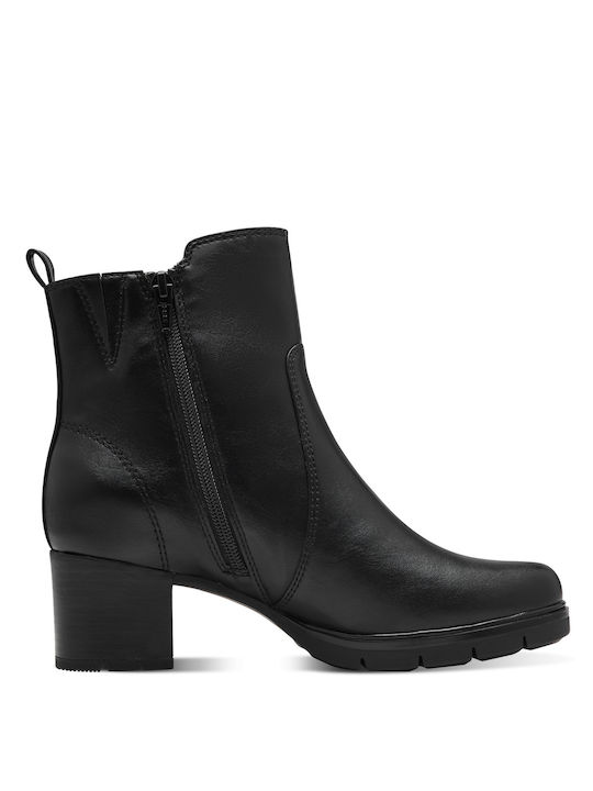 Jana Women's Ankle Boots with Medium Heel Black