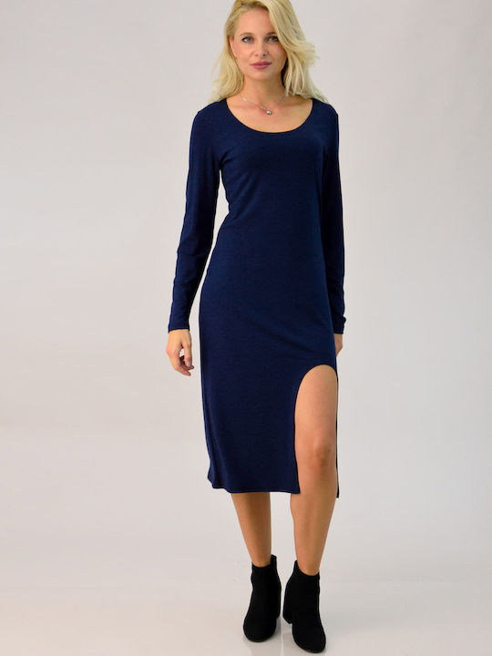 Rochie Midi Albastru Marin