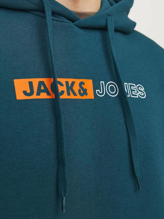 Jack & Jones Sweatshirt with Hood Petrol