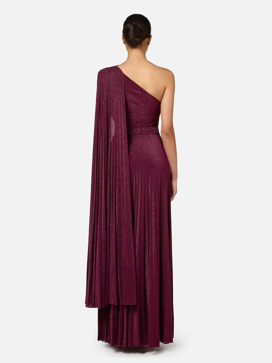 Elisabetta Franchi Maxi Kleid für Hochzeit / Taufe Rouge Noir