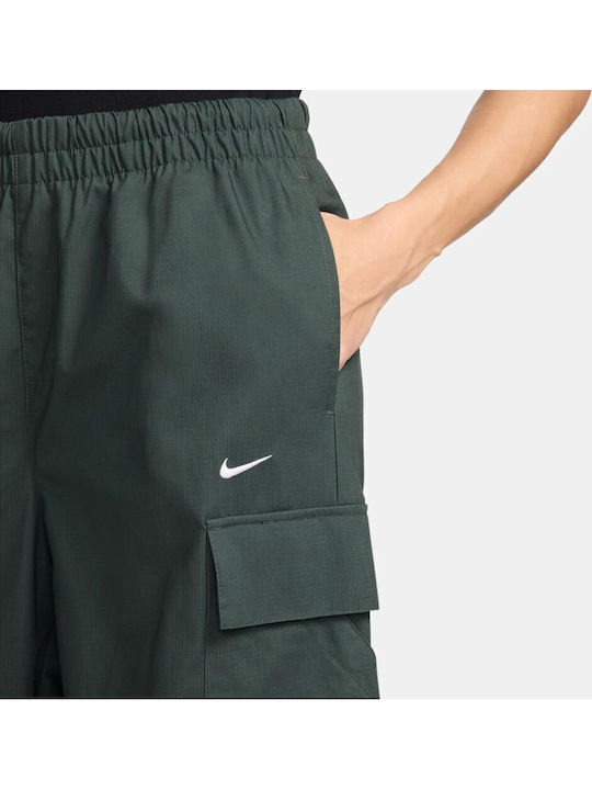 Sportswear Everything Wovens Dama Tesatura Pantaloni Cargo cu Elastic Verde