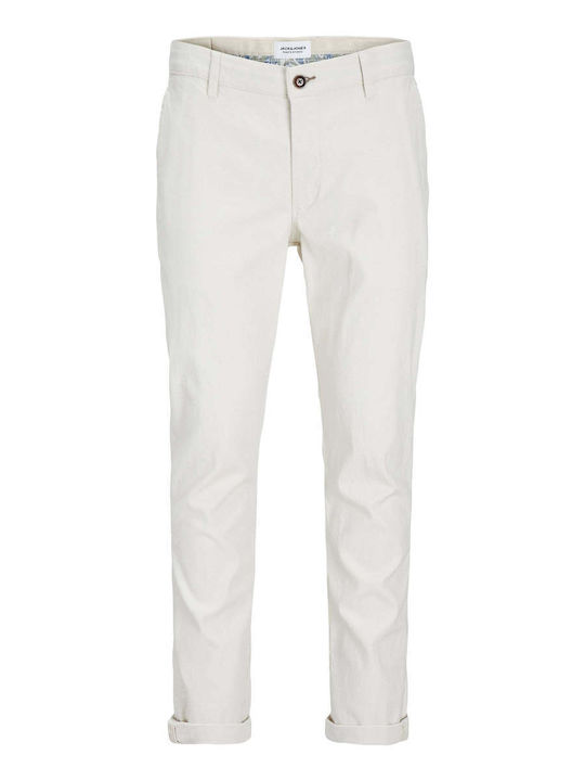 Marco Men's Chino Slim Fit Trousers Bright White