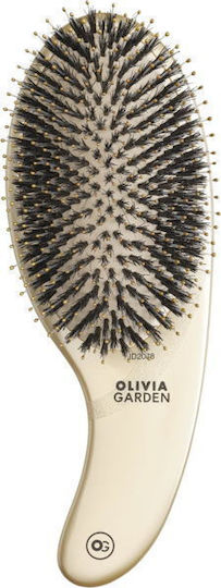 Perie de păr profesională cu peri de mistreț și nailon Expert Care Boar&nylon Gold Olivia Garden Pr