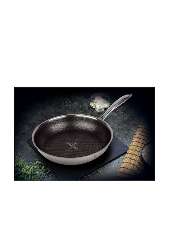 24 Cm Non-stick Stainless Steel Frying Pan Eternal Collection Berlinger Haus Bh 8504