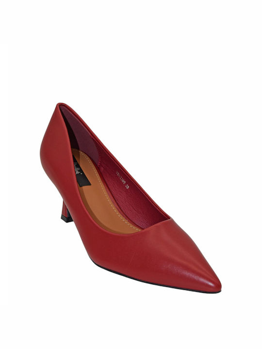 Morena Spain Pointed Toe Burgundy Medium Heels