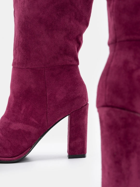 Cizme dama Burgundy