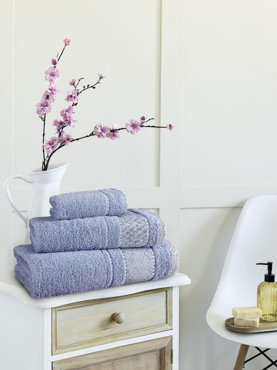 Nima 3pc Bath Towel Set Bristol Bristol Blue