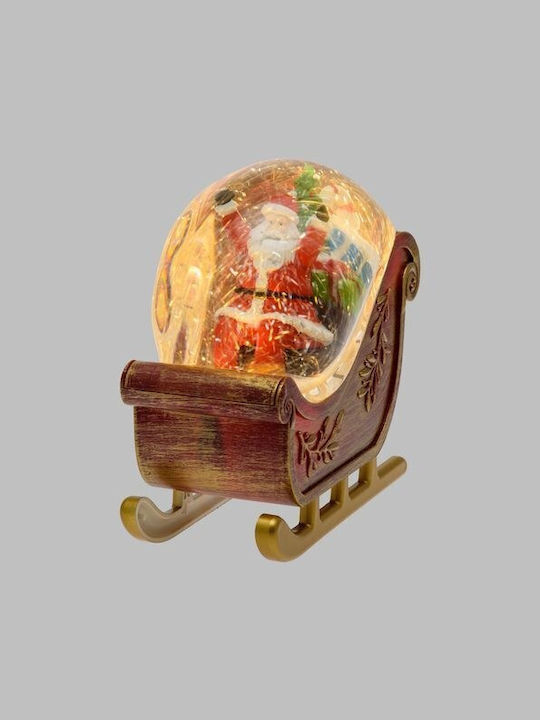 Leuchtender Dekorativer Weihnachtsmann Rot 18x17.5x10cm