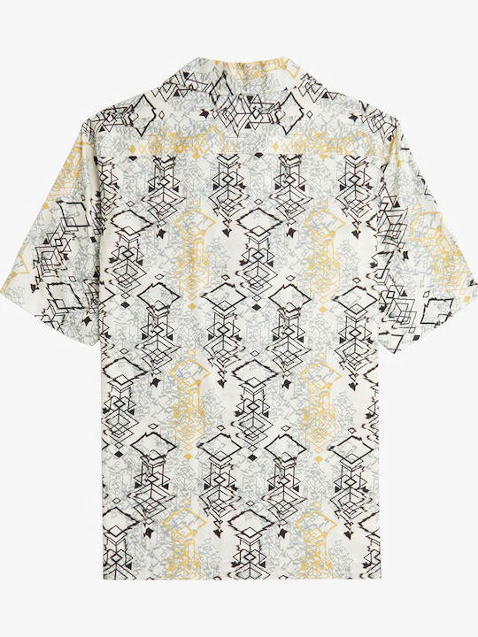Cu mânecă scurtă Cămașă Beige