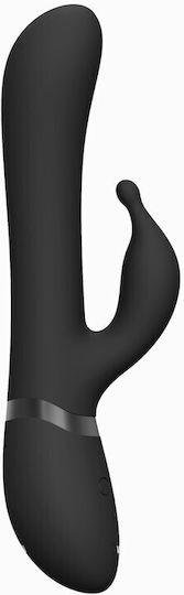 Vibrator Kaninchen mit Fernbedienung Schwarz