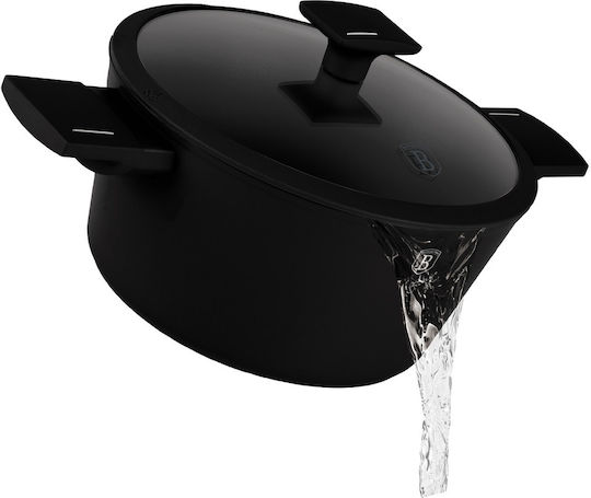 Matte Black Collection Stockpot Made of Aluminum 2.5lt / 20cm BH-8187