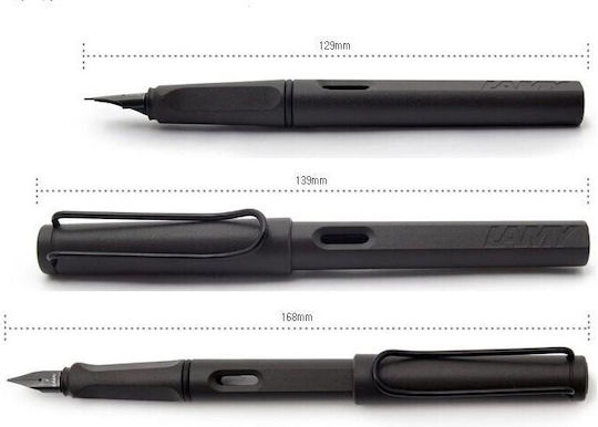 Lamy Writing Pen Stub 1.5mm Gray made of Plastic with Black Ink