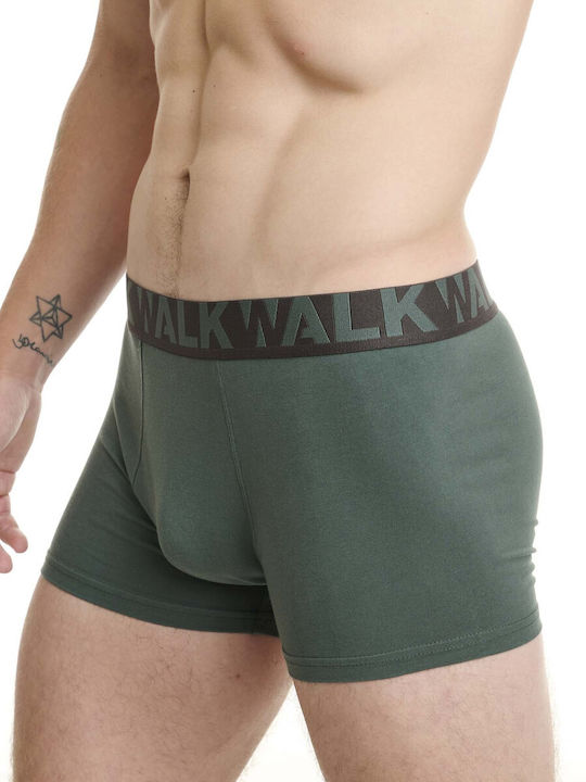 Walk Men's Boxers 2Pack Brown-olive