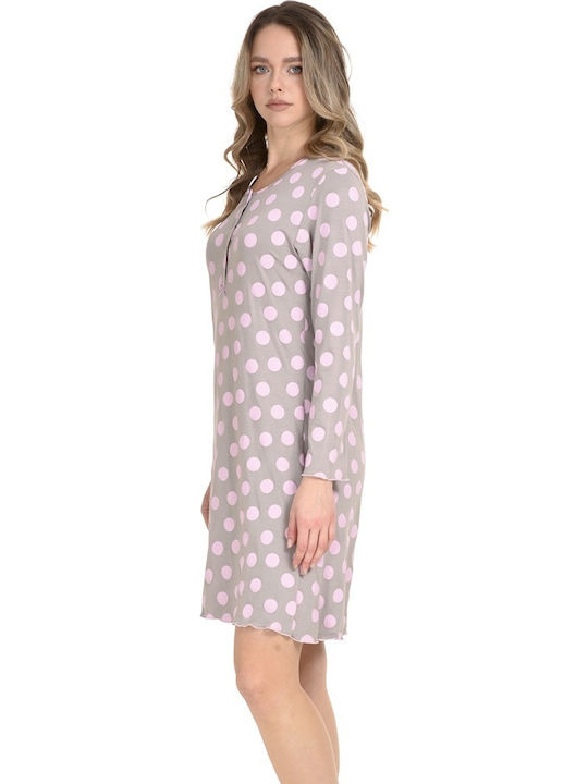 Zen by Daisy Winter Damen Nachthemd Gray Zen by Daisy Winter Damen Nachthemd Gray