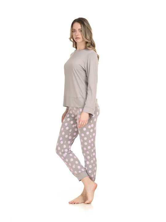 Zen by Daisy Winter Damen Pyjama-Set Gray Zen by Daisy Winter Damen Pyjama-Set Gray