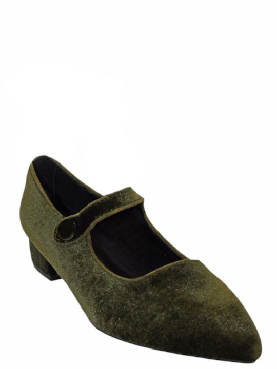 Morena Spain Ballerinas With strap Green