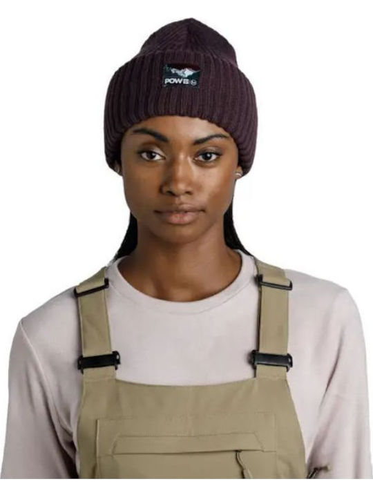 Rutger Beanie Unisex Σκούφος Πλεκτός σε Μωβ χρώμα