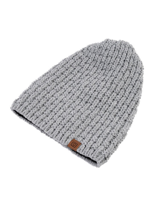 Beanie Γυναικείος Σκούφος Πλεκτός σε Γκρι χρώμα