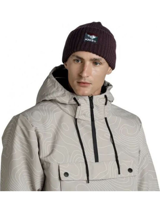 Rutger Beanie Unisex Σκούφος Πλεκτός σε Μωβ χρώμα