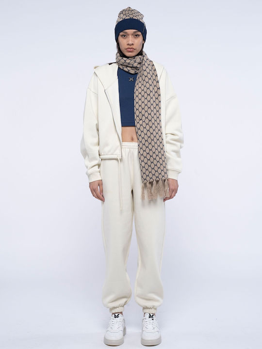 Jogginghose Jogger Vlies Beige