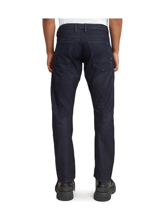 Moto Cross 3d Men's Jeans Pants with Slim Fit Blue
