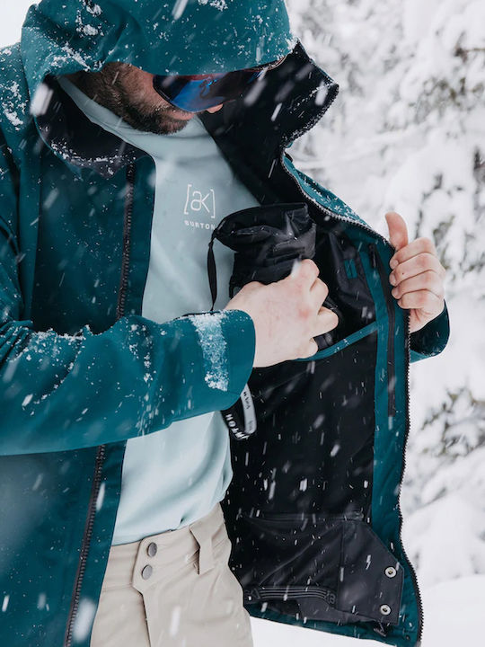 Burton 10002111307 Ανδρικό Μπουφάν Gore-Tex για Σκι & Snowboard Μπλε
