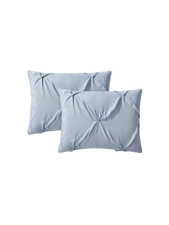 Olia Home Σετ Πάπλωμα Υπέρδιπλο 245x270εκ. Σιέλ 5τμχ