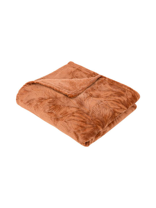 Atmosphera Blanket Fleece Sofa 125x150cm A-s Ryo Terracotta