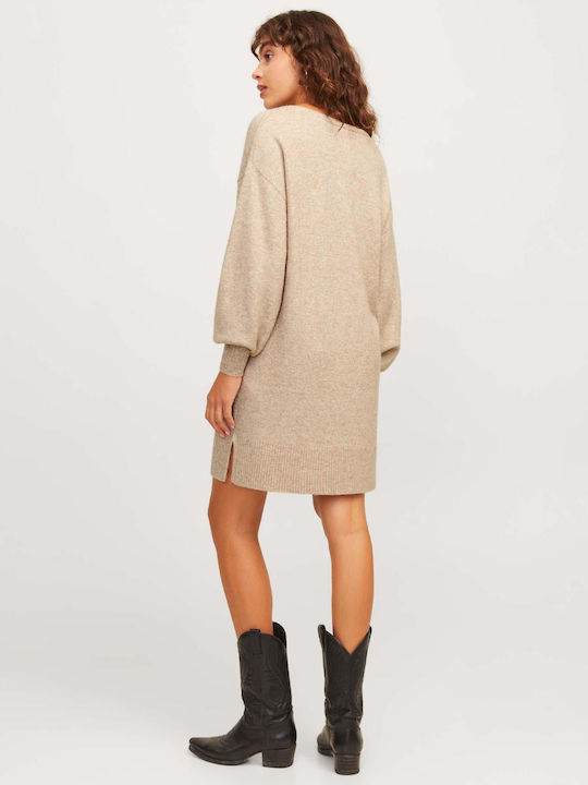 Jack & Jones Kleid Gestrickt Beige