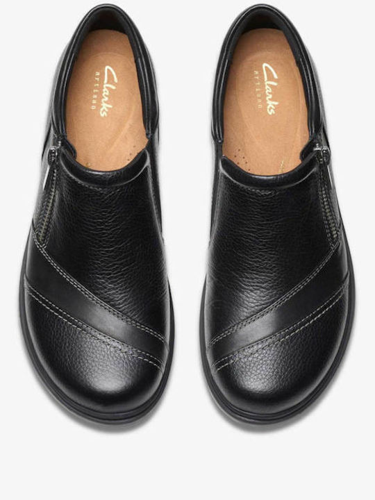 Certina Leather Women's Moccasins in Black Color