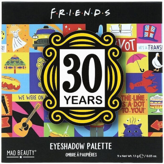 Mad Beauty Friends Палитра със Сенки за Очи в Твърда Форма Friends 30 Years