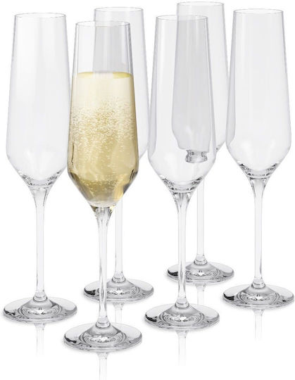 Eva Solo Set de pahare de sampanie din Sticlă Cu picior 260ml 6buc