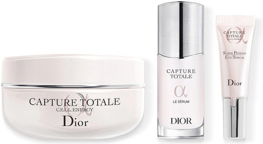 Dior Cream Gift Set Capture Totale Skincare Gift Set Limited Edition Total Anti-aging Skincare Routine Capture Totale Le Sérum 10ml & Capture Totale Firming & Wrinkle-correcting Creme 50ml & Capture Totale Super Potent Eye Serum 5ml